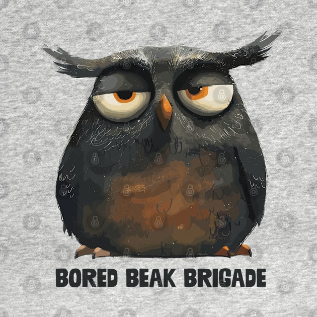 Bored Beak Brigade by aphian